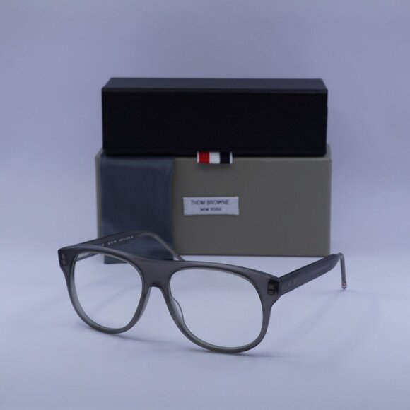 Thom Browne TB-008C-55 Square Eyeglasses 55mm – Satin Grey Crystal - Picture 4 of 10